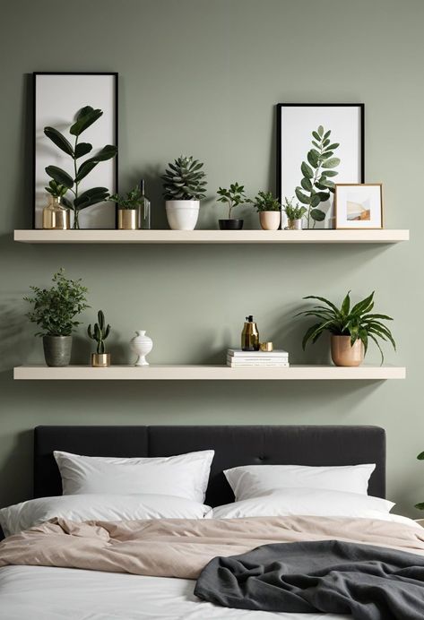 White Cream And Sage Bedroom, Black Sage Bedroom, Dark Green And Cream Bedroom, Light Sage Green Bedroom, Green Cream Bedroom, Dark Green And Black Bedroom, Sage Green And Cream Bedroom, Green And Beige Bedroom, Black And Dark Green Bedroom