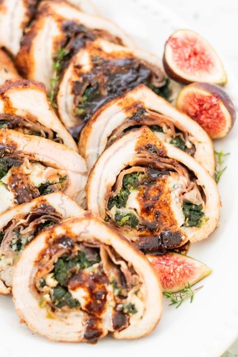 Pork Tenderloin Stuffed, Stuffed Pork, Fig Recipes, Tenderloin Recipes, Fig Jam, Pork Tenderloin Recipes, Fresh Figs, Stuffed Pork Tenderloin, Spinach And Cheese