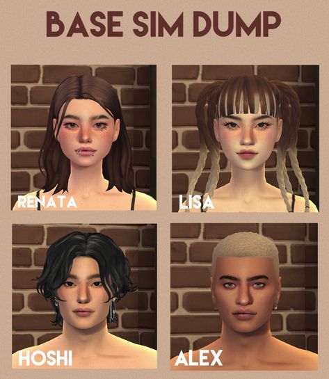 Shaved Head Sims 4 Cc, Pretty Sims, Sims Download, Cc Hair, 4 Characters, Love You Babe, Character Pictures, Sims 4 Teen, Sims 4 Characters