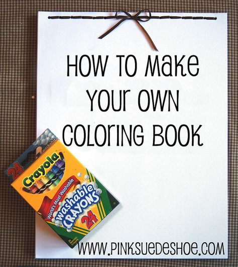 Coloring book tutorial Diy Coloring Book Binding, Homemade Coloring Book, Custom Coloring Book, Diy Coloring Book Party Favors, How To Make A Coloring Book, Diy Coloring Book For Kids, Diy Coloring Book, Sketch Book Cover, Diy Coloring Books