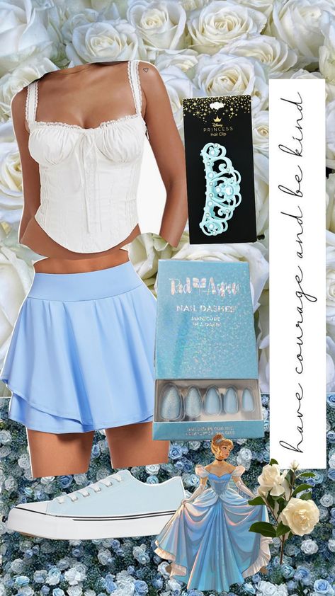 cinderella outfit Cinderella Halloween Costume, Cinderella Outfit, Cute And Aesthetic, Disney Princess Outfits, Princess Outfits, Aesthetic Outfit, Day Outfit, Aesthetic Clothes, Halloween Costume