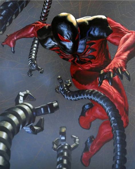 Spider Man Miguel Ohara Wallpaper, Kaine Spider Man, Spider Man Reference Poses, Spider Man Villains, Scarlet Spider Man, Kaine Parker, Scarlet Spider Kaine, Spiderman Comic Art, Scarlet Spider