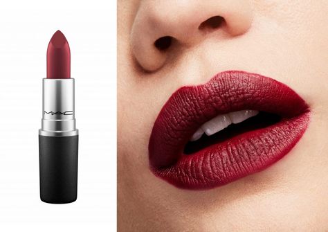 Mac Lipstick Colors For Different Skin Tones - FashionActivation Mac Bridal Lipstick, Mac Bridal Makeup, Best Mac Lipstick Colors, Mac Sin Lipstick, Most Popular Mac Lipsticks, Popular Mac Lipsticks, Olive Skin Lipstick, Bridal Lipstick, Mac Red Lipsticks