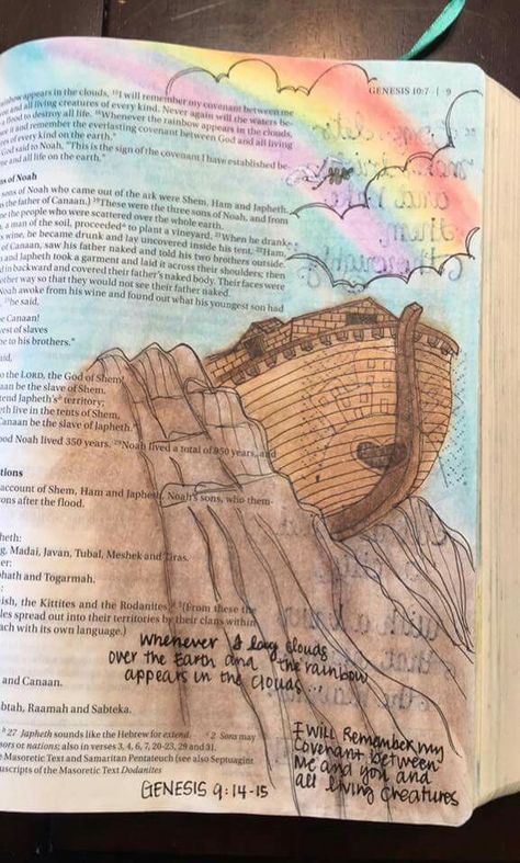 Bible Highlighting, Scripture Art Journaling, Bible Artwork, Bible Drawing, Bible Journaling Ideas Drawings, Bible Doodling, Bible Journal Notes, Inspire Bible Journaling, Bible Illustrations