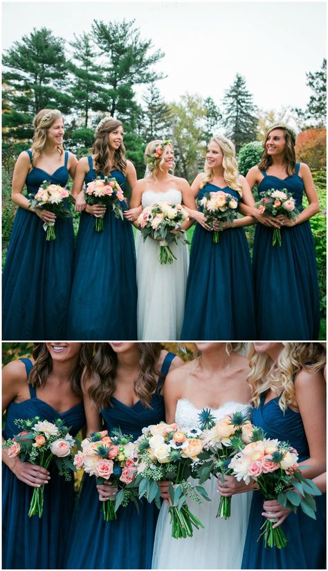 Dark Teal Bridesmaid Dresses, Pastel Bridal Party, Alaskan Wedding, Dresses Pastel, Bouquet Pastel, Teal Bridesmaid, Teal Bridesmaid Dresses, Wedding Desert, Coral Bridesmaid Dresses