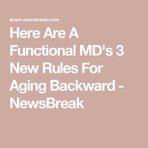 Here Are A Functional MD's 3 New Rules For Aging Backward - NewsBreak How To Age Backwards, Aging Backwards, Yellow Teeth, Crepey Skin, Chicago Food, Smoother Skin, Plastic Surgeon, Youthful Skin, How To Make Breakfast