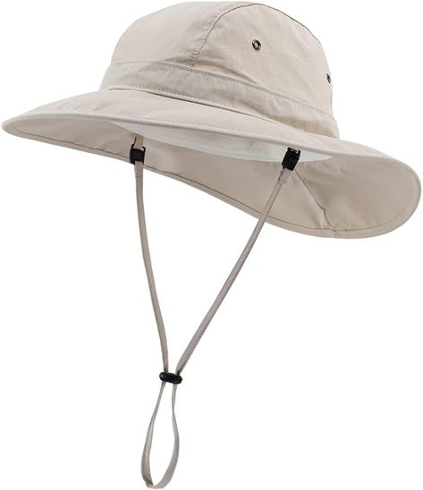 AmazonSmile: Home Prefer Mens Sun Hat Wide Brim UPF 50+ Sun Protection Hat Summer Bucket Hat with String Beige : Sports & Outdoors Bucket Hat With String, Toddler Bucket Hat, Baby Summer Hat, Newborn Girl Hat, Toddler Sun Hat, Girls Sun Hat, Bucket Hat Summer, Kids Bucket Hat