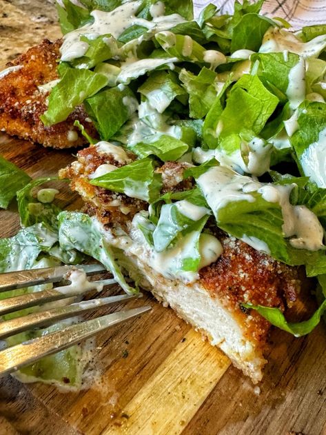 Chicken Caesar Cutlets The Tipsy Housewife Recipes, Tipsy Housewife Recipes, Good Morning Wonderful, Crispy Chicken Cutlets, The Tipsy Housewife, Tipsy Housewife, Chicken Caesar, Chicken Main Dishes, Chicken Cutlets