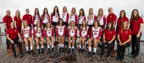 University of Wisconsin-Madison volleyball team picture photographed July 20, 2018 in Madison Wisconsin.Photo by Tom Lynn/Wisconsin Athletic Communications Wisconsin Volleyball, Ncaa Volleyball, Volleyball Team Pictures, College Volleyball, University Of Wisconsin Madison, Wisconsin Madison, Team Pictures, Madison Wisconsin, Wisconsin Badgers