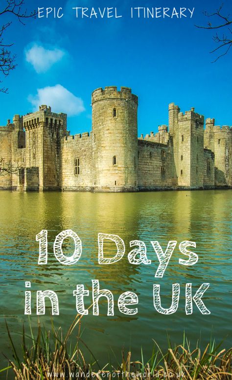 UK Trip Itinerary: Travel Around the UK in 10 Days | Wanderers of the World We’ve both lived in the UK for pretty much our whole lives and there’s a very good reason why we’ve stayed all these years. It’s because it’s such a beautiful country! Uk Travel Itinerary, Uk Castles, Uk Trip, Uk Destinations, Trip Itinerary, Incredible Places, England Travel, Ireland Travel, Uk Travel