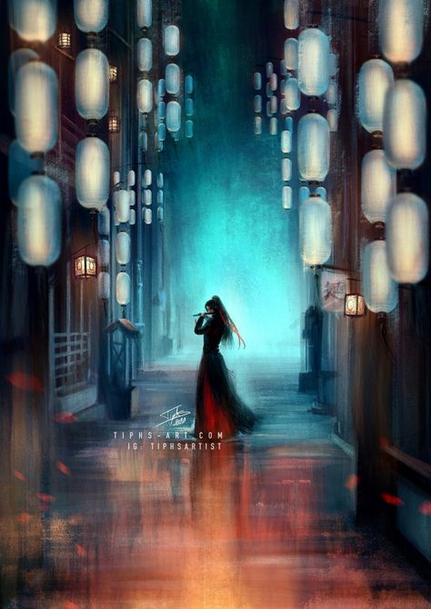 Wei Wuxian The Untamed, Lotus Pier, Fantasy Paintings, The Untamed, Arte Fantasy, Anime Couples Manga, Heaven's Official Blessing, To The, Dark Fantasy Art