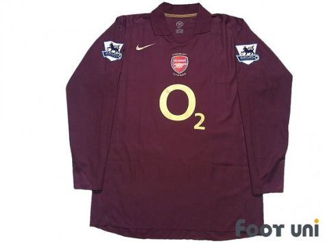 #arsenal #arsenal2005 #arsenal2006 #arsenalshirt #arsenaljersey #arsenaluniform #o2 #bergkamp #bergkamp10 #bergkampshirt #bergkampjersey #authentic #authenticshirt #authenticjersey - #footunijapan #footuni #onlinestore #onlineshop #football #soccer #footballshirt #footballjersey #footballuniform #soccershirt #soccerjersey #socceruniform #jersey #uniform #vintageclothing #vintagejersey #vintagefootballshirt #vintage #classic #retro #old #fussball #collection #collector #collective Old Jersey Football, Vintage Arsenal Jersey, Arsenal Retro Jersey, Arsenal Premier League, Arsenal Shirt, Arsenal Jersey, Jersey Uniform, Retro Football Shirts, Premier League Football