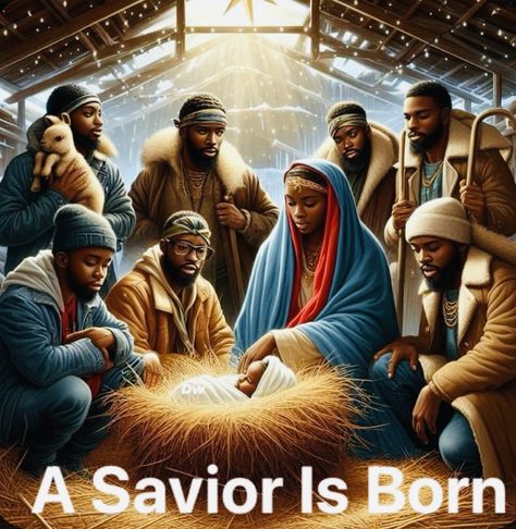 African Jesus, Black Christmas Cards, Black Nativity, African American Holidays, Matthew 1 21, Black Power Art, African Christmas, December Quotes, American Indian History