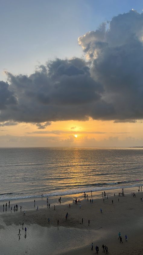 Beach sunset clouds waves sea sun people india water Goa Aesthetic Instagram Stories, Goa Beach Snap, Goa Snaps, Beach Girlie, Goa Sunset, Goa Aesthetic, Car Snaps, Goa Trip, Photos Of Ganesha