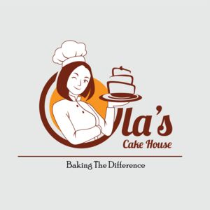 Cake House Logo, Cake House, Drinks Logo, House Logo, House Vector, Premium Logo, Png Vector, Home Logo, Logo Templates