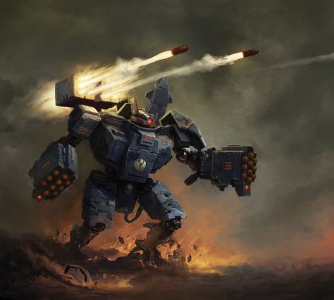 Tau Broadside, Tau Battlesuit, Warhammer Artwork, Tau Warhammer, 40k Tau, Warhammer Miniatures, Tau Empire, 40k Art, 40k Artwork