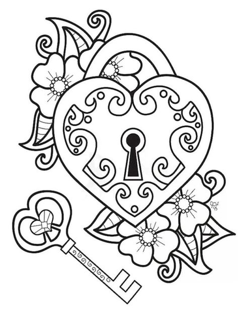 Free Adult Coloring Printables, Wrist Tattoo Designs, Stencil Outline, Adult Coloring Books Printables, Adult Colouring Printables, Heart Coloring Pages, Love Coloring Pages, Words Coloring Book, Year 8