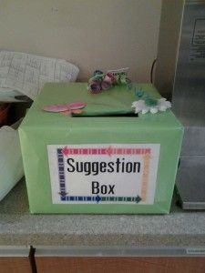 Make Suggestion Boxes Work In Your Wellness Business Suggestion Box Ideas, Paper Snowflake Template, Corkboard Ideas Decor, Classroom Decor High School, Snowflake Template, Suggestion Box, Ra Ideas, Boys And Girls Club, Wellness Business