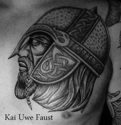 Denmark Viking Tattoo Saxon Tattoo, Anglo Saxon Tattoo, Masculine Tattoos, Vikings Tattoo, Tattoo Pictures, Warrior Tattoo, Viking Tattoos, Article Design, Anglo Saxon