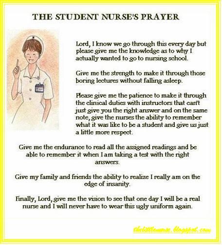 student nurse Prayer For Students, Nurses Prayer, Nursing Fun, Nursing Humor, Nursing School Motivation, Nursing School Humor, Nursing School Survival, Nurse Rock, Nursing School Tips