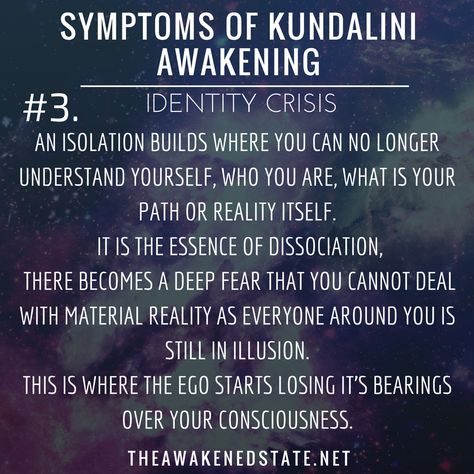 Kundalini Symptoms of Awakening: Identity Crisis. Soul Science, Kundalini Awakening, Feeling Of Loneliness, Indigo Children, This Is Your Life, Dissociation, Kundalini Yoga, Spiritual Enlightenment, Spiritual Healing