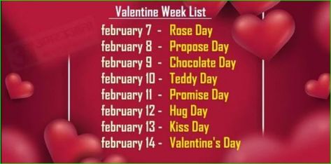 7 February Rose Day, February Love Days, List Of Valentine Week, Valentine Day Week List, What Is Valentine, Best Ways To Propose, Valentine Week, Valentine Day Week, 7 February