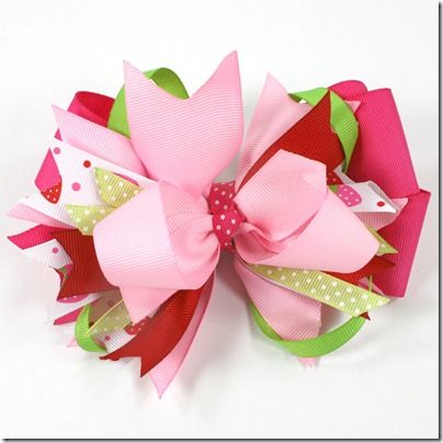 Hair Bow Instructions, Stacked Hair Bow, Princess Hair Bows, Stacked Hair, Hair Bow Tutorial, Christmas Hair Bows, Bow Headband Hairstyles, Bow Tutorial, Boutique Hair Bows