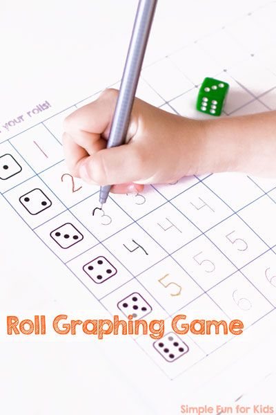 Get an introduction to graphing and math concepts like counting, comparison, and even probability with this fun and simple printable Roll Graphing Game! It's also a great way to practice writing numbers from 1-6 for preschoolers and kindergarteners. Roll And Write Numbers, Kindergarten Graphing, K4 Classroom, Graphing Games, Practice Writing Numbers, Roll And Write, Kindergarten Numbers, Preschool Numbers, Fun Activities For Preschoolers