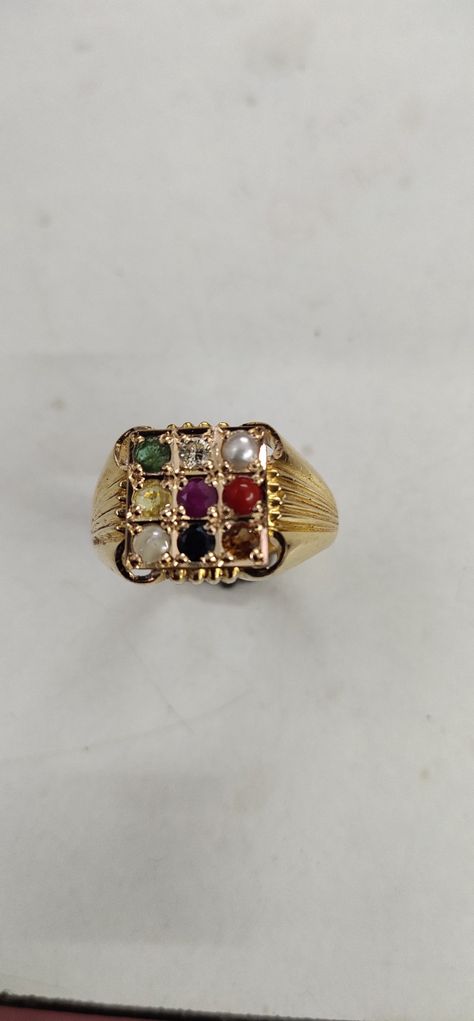 Navratan Ring For Men, Navaratna Rings For Men, Gents Ring, Mens Gold Jewelry, Diamond Jewelry Designs, Ring For Men, Mens Gold, Man Photo, Men's Ring