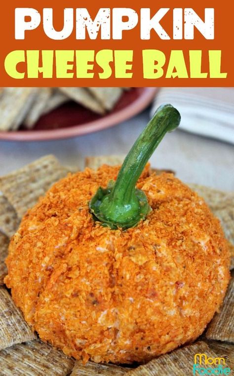 Pumpkin Cheese Ball an easy Fall Appetizer Recipe that looks like a pumpkin... but doesn't taste like pumpkin. Pumpkin Shaped Cheese Ball, Pumpkin Cheese Ball Recipe, Shaped Cheese Ball, Pumpkin Cheese Ball, Paleo Pumpkin Recipes, Fall Recipes Appetizers, Fall Appetizers Easy, Fall Appetizer, Cheese Ball Recipe