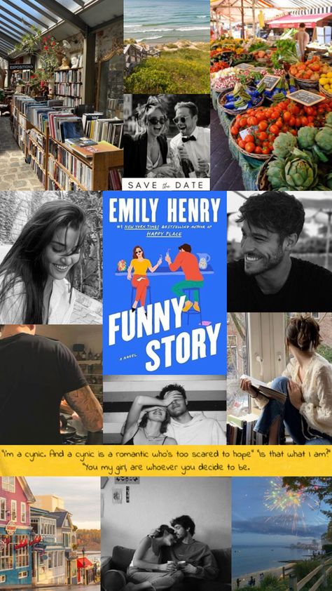 Book aesthetic/ Emily Henry/ Funny Story/ Daphne and Miles/ Romcom/ Coastal/ Funny Story aesthetic Emily Henry Aesthetic, Henry Aesthetic, Romcom Books, Emily Henry, Story Aesthetic, Funny Story, Character Aesthetic, Book Characters, Funny Stories