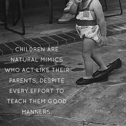 Children are natural mimics who act like their parents, despite every effort to teach them good manners. #wisdom #kids #mimics Opening A Daycare, Dysfunctional Families, Daycare Business, Well Mannered, Teaching Manners, Learned Behaviors, Good Manners, Dysfunctional Family, Healthy Families