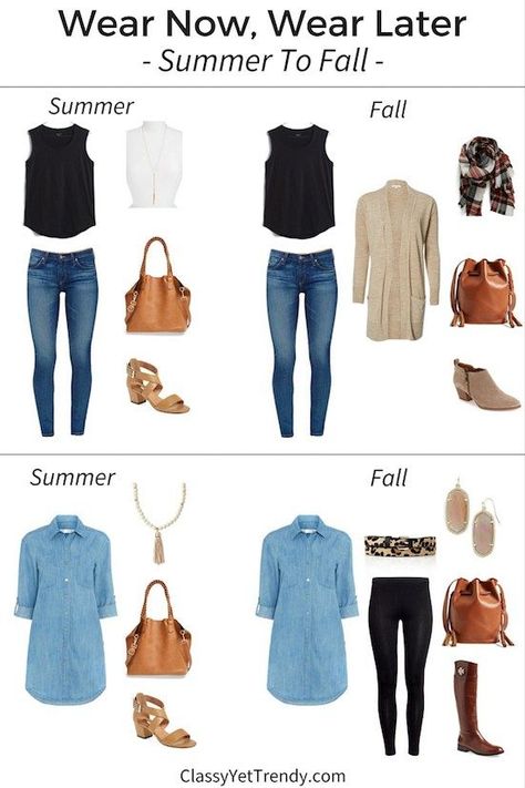 Summer To Fall Transition Outfits, Classy Yet Trendy, Mode Tips, Fall Transition Outfits, Transition Outfits, Clothes And Shoes, Fall Transition, Summer To Fall, Fashion Capsule