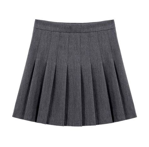 Grey Tennis Skirt, Gryffindor Outfit, Skirt Png, Grey Plaid Skirt, Pleated Skirt Black, Clothing Png, Black Preppy, Grey Pleated Skirt, Mini Pleated Skirt