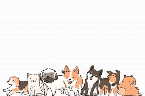 Dog lover pattern lined note paper template vector | premium image by rawpixel.com / marinemynt | Cat pattern wallpaper, Animal wallpaper, Dog wallpaper Wallpaper Puppy, Puppy Backgrounds, Cute Dog Drawing, Dog Background, Cute Puppy Wallpaper, Cute Dog Wallpaper, Puppy Wallpaper, Power Points, Drawing Wallpaper