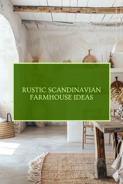 Explore rustic Scandinavian farmhouse design ideas with cozy elements and natural materials for a welcoming interior. This image features a beautifully styled rustic living space, perfect for inspiration. Scandi Farmhouse Decor, Danish Farmhouse Style, Swedish Farmhouse Style, Swedish Cottage Interior, Swedish Living Room, Danish Farmhouse, Scandi Rustic, Scandi Farmhouse, Scandinavian Farmhouse Style