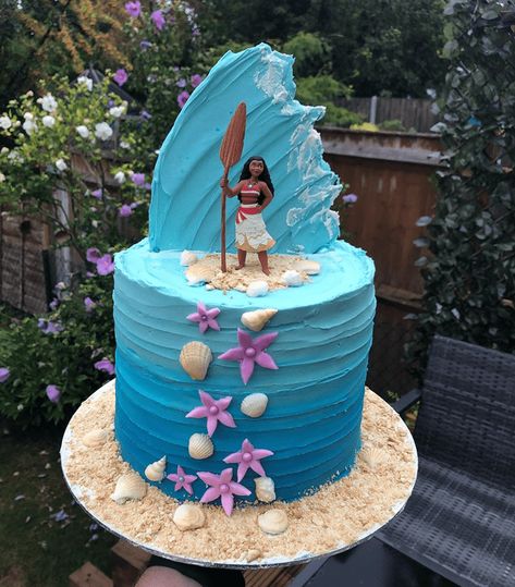 Moana Barbie Cake, Moana Tafiti Birthday Cake, Moana Cakes Ideas, Birthday Cake Moana, Moana Themed Birthday Cake, Moana Number Cake, Moana First Birthday Party Ideas, Moana Birthday Party Ideas Cake, Moana Birthday Cakes