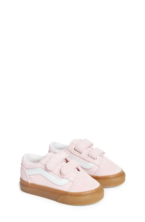 Vans Old Skool V Sneaker available at #Nordstrom Zara Kids Shoes, Toddler Girl Fall, Diy Baby Clothes, Baby Fits, Toddler Girl Shoes, Girls Shoes Kids, Children Shoes, Zara Kids