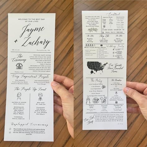 Wedding Handouts, Wedding Trivia, Ceremony Programs, Marrying My Best Friend, Signature Drinks, Wedding Programs, Small Wedding, Marry Me, Wedding Signs