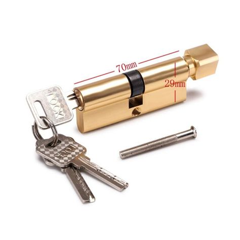 Product Description Features: *Keyed alike. *Aluminum Alloy material with high-security 6-Pin cylinders (70mm are 6 pins).  *3 keys are supplied per lock cylinder. *1 fixing screw is supplied per lock cylinder. *Both side key operated and  side key operated with thumb turn options are available. For easy operations, you can use the thumb-turn Euro cylinders. *Can be replaced/fitted in minutes. Specifications:  sizes are available in our shop. Please note the lengths are taken from end to end (for thumb turn locks, the length is without the thumb turn knob). Please see the detailed sizes below: 70mm (30-10-30mm) Color:Gold Package Contents:1*lock cylinder（3 keys） Note: 1. The real color of the item may be slightly different from the pictures shown on website caused by many factors such as b Indoor Wooden Doors, High Security Locks, Gate Locks, Entrance Gate, Pin Lock, Indoor Doors, Interior Bedroom, Small Doors, Security Locks