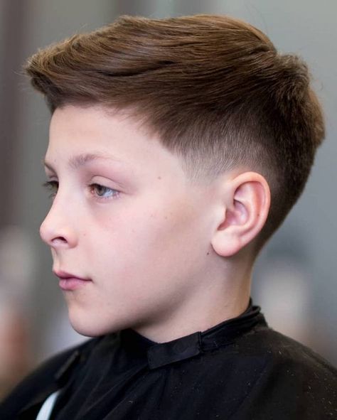 How to Cut Boys Hair + Layering & Blending Guides Hair Style Boy, Long Hair Fade, Hairstyles For School Boy, Popular Boys Haircuts, Army Haircut, Types Of Fade Haircut, Boys Fade Haircut, Short Fade Haircut