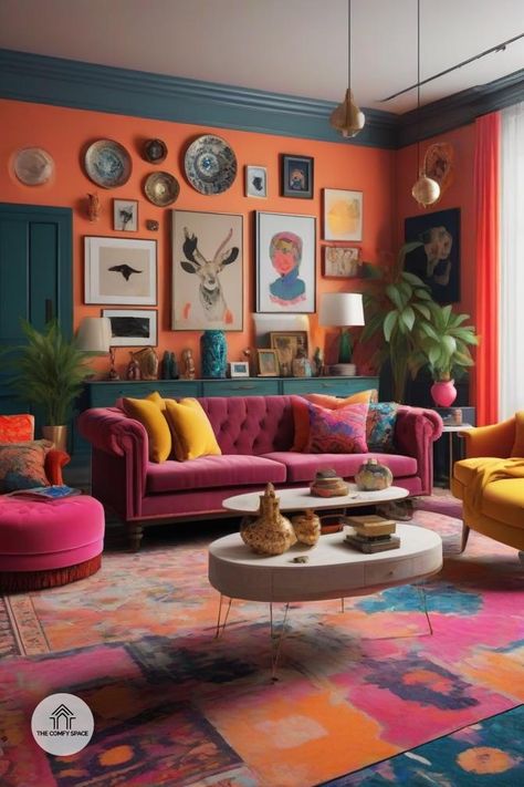 Ever felt like your decor is more chaos than curated? Enter maximalism, the art of turning clutter into a stylish statement. Discover how to balance bold patterns and vibrant colors to create a space that's uniquely yours. Whether you're new to maximalism or a seasoned stylist, find tips to transform your home into a masterpiece of organized chaos. #Maximalism #StylishSpaces #DecorTrends #HomeMakeover #CreativeDesign#Maximalism #StylishSpaces #DecorTrends #HomeMakeover #CreativeDesign 80s Maximalism, Chic Maximalism, Comfy Space, Maximalist Interior Design, Organized Chaos, Maximalist Decor, Bold Patterns, Maximalism, Trending Decor