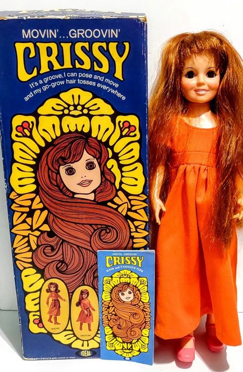 Vintage Crissy Movin Groovin Go Grows Hair Doll w/BOX BOOKLET 1971 Ideal WORKS | eBay 1970s Dolls, Crissy Doll, Tinker Toys, Hair Doll, Childhood Memories 70s, Girls Purse, Bear Doll, Antique Toys, Vintage Doll