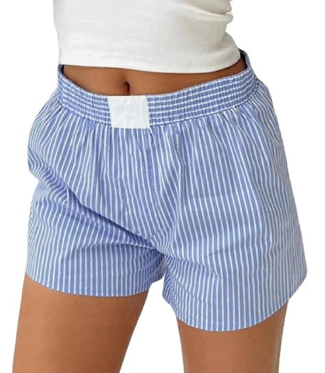 PRICES MAY VARY. ღ Material: Women plaid lounge shorts, y2k pajama boxer shorts, made by high quality polyester blend, cute gingham pj shorts are lightweight, breathable, skin friendly, super soft and comfortable to wear. ღ Feature: Elastic waist cute sleep shorts, y2k button front lounge shorts, low rise shorts, gingham, stripe print, casual wide leg boxer shorts for women, cute lace trim, floral decor, plaid pajama short bottoms, stretch waistband, easy to put on and take off. ღ Occasion: Soft Scandi Shorts, Cute Pj Shorts, Boxer Shorts For Women, Cute Bottoms, Shorts Y2k, Cute Lounge, Y2k Cute, Pajama Short, Cute Boxers