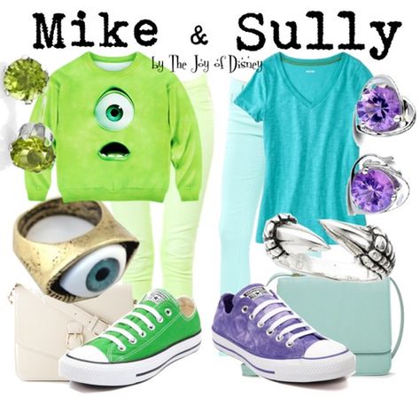 Hipster Disney Princess, Hipster Disney, Disney Character Outfits, Disney Bound Outfits Casual, Disney Trip Outfits, Mike And Sully, Disney Themed Outfits, Cute Disney Outfits, Disney Inspired Fashion