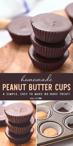 تشيز كيك بالفراولة, Recipes Kids Can Make, Kuih Lapis, Peanut Butter Cups Recipe, Resepi Biskut, Homemade Peanut Butter Cups, Candy Recipes Homemade, Homemade Peanut Butter, India Food