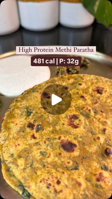 Aasra | Conscious cooking for the Indian palate 👩🏽‍🍳 on Instagram: "This high-protein methi paratha is your perfect winter fix—delicious, nutritious, and packed with 32g protein per serving!

Nutritional Value (approx): 481 cal/serving
C: 61g | P: 32g | F: 13g
.
.
.
.
.
.
#highproteinparatha #methiparatha #tofu #indianflatbread #highproteinrecipes #highproteinmeals #balancedIndianmeals #vegprotein #vegan #highproteindiet #vegeterianrecipes #healthyrecipeshare #lowcalorierecipes #indianrecipes #indianfood 

[High protein paratha, Methi paratha, High protein recipes, tofu,  Indian flatbread, Indian diet, fat loss, weight loss, vegan recipes, vegetarian protein recipes, Balanced Indian meals, Indian meals]" High Protein Indian Recipes, Methi Paratha, Recipes Tofu, Vegetarian Protein Recipes, Veg Protein, Healthy Breads, Indian Meals, Vegeterian Recipes, Indian Flatbread