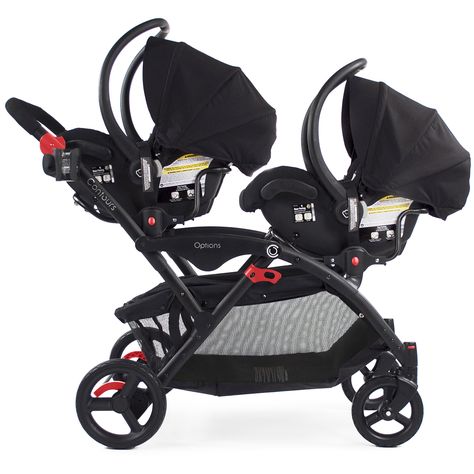 Hello to our new addition, the Options Elite! This award-winning double stroller offers new updates and colors. A great addition to your growing family. Best Twin Strollers, Tandem Stroller, Best Double Stroller, Toddler Stroller, Twin Strollers, Double Stroller, Double Strollers, Baby Trend, Babies R Us