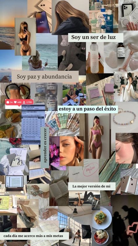 Vision Board 2024, Ideas De Vision Board, Vision Board Ideas Pictures, Collage Vision Board, Vision Board Examples, Instagram Site, Vision Board Wallpaper, Dream Vision Board, Visual Board