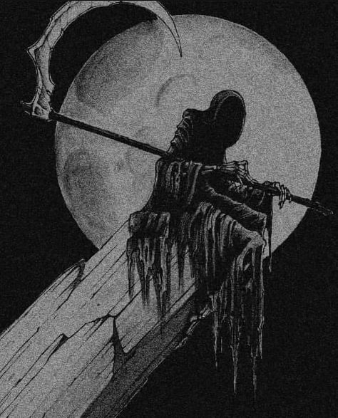 Grim Reaper Wallpaper Aesthetic, Grim Reaper Tattoo, Night Walkers, Grim Reaper Art, Moon Song, Phoebe Bridgers, San Michele, Sci Fi Horror, Dark Pictures